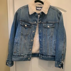 NWT Jean Sherpa lined jacket by Loft